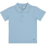 Civil Boys Erkek Çocuk Palmiye Nakışlı Polo Yaka 2-5 Yaş Tişört - Mavi 3-4 Yaş