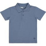 Civil Boys Erkek Çocuk Palmiye Nakışlı Polo Yaka 2-5 Yaş Tişört - Mavi - İndigo - 2 - 3 Yaş