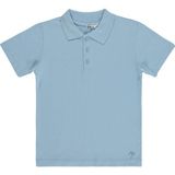 Civil Boys Erkek Çocuk Palmiye Nakışlı Polo Yaka 6-9 Yaş Tişört - Mavi 9-10 Yaş
