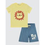Civil Boys Erkek Çocuk Pijama Takımı 2-5 Yaş Açık Sarı - 5 - 6 Yaş