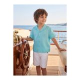 Civil Boys Erkek Çocuk Tatil Yaka Gömlek, 3-4 Yaş, Mint