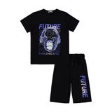 Civil Boys Future Baskılı 10-13 Yaş Pijama Takımı - Siyah