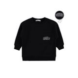 Civil Boys Handsome Baskılı Erkek Çocuk Sweatshirt, Siyah, 2-3 Yaş