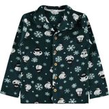 Civil Boys Kardan Adam Baskılı Erkek Çocuk Pijama Takımı Koyu Yeşil 6-9 Yaş Rahat Tasarım - 6 Yaş