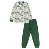 Civil Boys Kids Armalar Baskılı 10-13 Yaş Pijama Takımı - Yeşil
