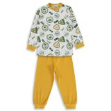 Civil Boys Kids Armalar Baskılı 2-5 Yaş Hardal Pijama Takımı