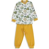 Civil Boys Kids Armalar Baskılı 2-5 Yaş Pijama Takımı - Hardal - 3 - 4 Yaş