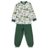 Civil Boys Kids Armalar Baskılı 2-5 Yaş Yeşil Pijama Takımı