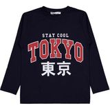Civil Boys Lacivert Tokyo Baskılı Uzun Kollu Sweatshirt 6-9 Yaş Erkek Çocuk Oversize Kesim - 8 - 9 Yaş