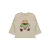 Civil Boys Road Trıp Baskılı 2-5 Yaş Bej Km Sweatshirt
