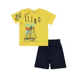 Civil Boys Sailing Baskılı Kaprili 2-5 Yaş Sarı Takım
