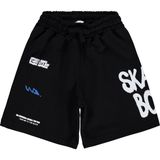 Civil Boys Skate Boy Kapri Siyah Baskılı Erkek Çocuk 10-13 Yaş Oversize Rahat Kesim Tasarım - 10 - 11 Yaş