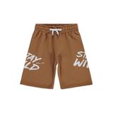 Civil Boys Stay Wild Baskılı Erkek Çocuk Kapri, Kahve, 10-11 Yaş