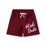 Civil Boys Tough Kid Baskılı 2-5 Yaş Bordo Kapri