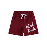 Civil Boys Tough Kid Baskılı Erkek Çocuk Kapri, Bordo, 5-6 Yaş