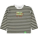 Civil Boys Urban Baskılı Çizgili 6-9 Yaş Sweatshirt - Yeşil - 9 - 10 Yaş