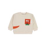 Civil Cebi Surat Nakışlı Erkek Çocuk Sweatshirt Bej, 3-4 Yaş, 19785V80025W1, Taş Rengi, erkek-çocuk
