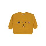 Civil Cep Köpek Nakışlı Erkek Çocuk Sweatshirt, 5-6 Yaş, 19785V41425W1, Soft Hardal, erkek-çocuk