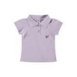 Civil Çiçek Nakışlı Basic Bebek Tişört 18-24 Ay, 6-9 AY, 18330Y30226S1, Lila, Bebek-Kızlar