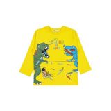 Civil Colour Dinazor Baskılı Sweatshirt, 2-3 Yaş, 19K82250225W1-SRI-2, Sarı, erkek-çocuk