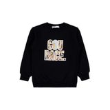 Civil Cou Race Baskılı 2-5 Yaş Siyah Erkek Çocuk Sweatshirt