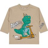 Civil CVL-74 Dinazor Nakışlı 6-18 Ay Bej Bebek Sweatshirt