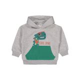 Civil Dino Baskılı 2-5 Yaş Gri Erkek Çocuk Sweatshirt