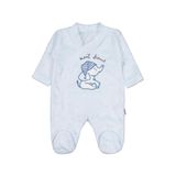 Civil Erkek Bebek Tavşanlı Ayı Patikli Pijama Takımı, 6-9 AY, 22043255125W1, Mavi, erkek-bebek