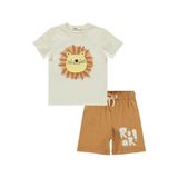 Civil Erkek Çocuk Aslan Nakışlı Pijama Takımı, 5-6 Yaş, 22D94512525S1, Ekru, erkek-çocuk