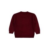 Civil Erkek Çocuk Ayıcık Nakışlı Kazak, 4-5 Yaş, 45U53523525W1, Bordo, Erkek Çocuklar
