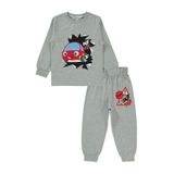 Civil Erkek Çocuk Baskılı Gri Pijama Takımı 3-4 Yaş, 2-3 Yaş, 22D94513725S1, Grimelanj, erkek-çocuk