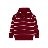 Civil Erkek Çocuk Çizgili Desenli Hırka, 12-13 Yaş, 39U53523325W1-BRD-12, Bordo, Erkek Çocuklar