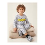 Civil Erkek Çocuk Dinazor Baskılı Pijama Takımı, 4-5 Yaş, 22L70250425W1, Standart, erkek-çocuk