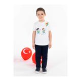 Civil Erkek Çocuk Pamuk Tişört 3-7 Yaş, 3-4 Yaş, 18407415825S1-BYZ-3, Beyaz, Erkek Çocuk