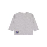 Civil Erkek Çocuk Timsah Etiketli Sweatshirt, 5-6 Yaş, 19330J29325W1, Kar Melanj, erkek-çocuk