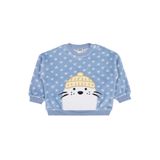 Civil Fok Balığı Nakışlı Erkek Bebek Sweatshirt Buz Mavi, 18-24 AY, 19958014225W1, Buz Mavi, erkek-bebek
