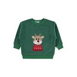 Civil Geyik Nakışlı Erkek Çocuk Sweatshirt, 2-3 Yaş, 19785889225W1, Yeşil, erkek-çocuk