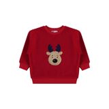 Civil Geyik Nakışlı Erkek Çocuk Sweatshirt, 3-4 Yaş, 19785521625W1, Kırmızı, erkek-çocuk
