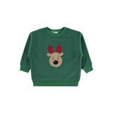 Civil Geyik Nakışlı Erkek Çocuk Sweatshirt, 3-4 Yaş, 19785521625W1, Yeşil, erkek-çocuk