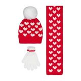 Civil Girls 2-5 Yaş Atkı Bere Eldiven Set -, Standart, 24243103025W1, Kırmızı, Kız Çocuklar