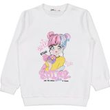Civil Girls Anime Baskılı 2-5 Yaş Sweatshirt - Ekru - Ekru-ER135 - 2 - 3 Yaş