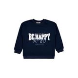 Civil Girls Be Happy Baskılı 6-9 Yaş Sweatshirt -, 9-10 Yaş, 19K34242525W1, Lacivert, kız-çocuk