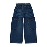 Civil Girls Büyük Cepli 6-9 Yaş Pantolon - Mavi, 8-9 Yaş, 20D68210225S1, KOYU MAVİ, Kız çocuk