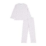 Civil Girls Çiçek Desenli Pijama Takımı, 10-11 Yaş, 22330J28225W3-EKR-10, Ekru, Kız Çocuklar