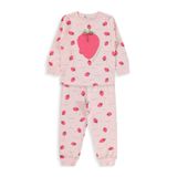 Civil Girls Çilek Desenli 2-5 Yaş Pijama Takımı - Pudra