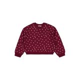 Civil Girls Çıtır Çiçek Desenli 10-13 Yaş Sweatshirt - Bordo, 10-11 Yaş, 19330J49925W1, Koyu Bordo, kız-çocuk
