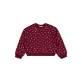 Civil Girls Çıtır Çiçek Desenli 10-13 Yaş Sweatshirt - Bordo, 11-12 Yaş, 19330J49925W1, Koyu Bordo, kız-çocuk