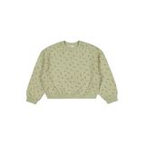 Civil Girls Çıtır Çiçek Desenli 10-13 Yaş Sweatshirt - Haki, 10-11 Yaş, 19330J49925W1, Açık Haki, kız-çocuk