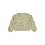 Civil Girls Çıtır Çiçek Desenli 10-13 Yaş Sweatshirt - Haki, 11-12 Yaş, 19330J49925W1, Açık Haki, kız-çocuk