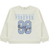 Civil Girls Civil Kız Çocuk 98 Baskılı Sweatshirt | 3 Ip Uzun Kol Bisiklet Yaka | Okul Kreş ve Günlük Kullanım - Ekru - Ekru-ER33 - 12 - 13 Yaş